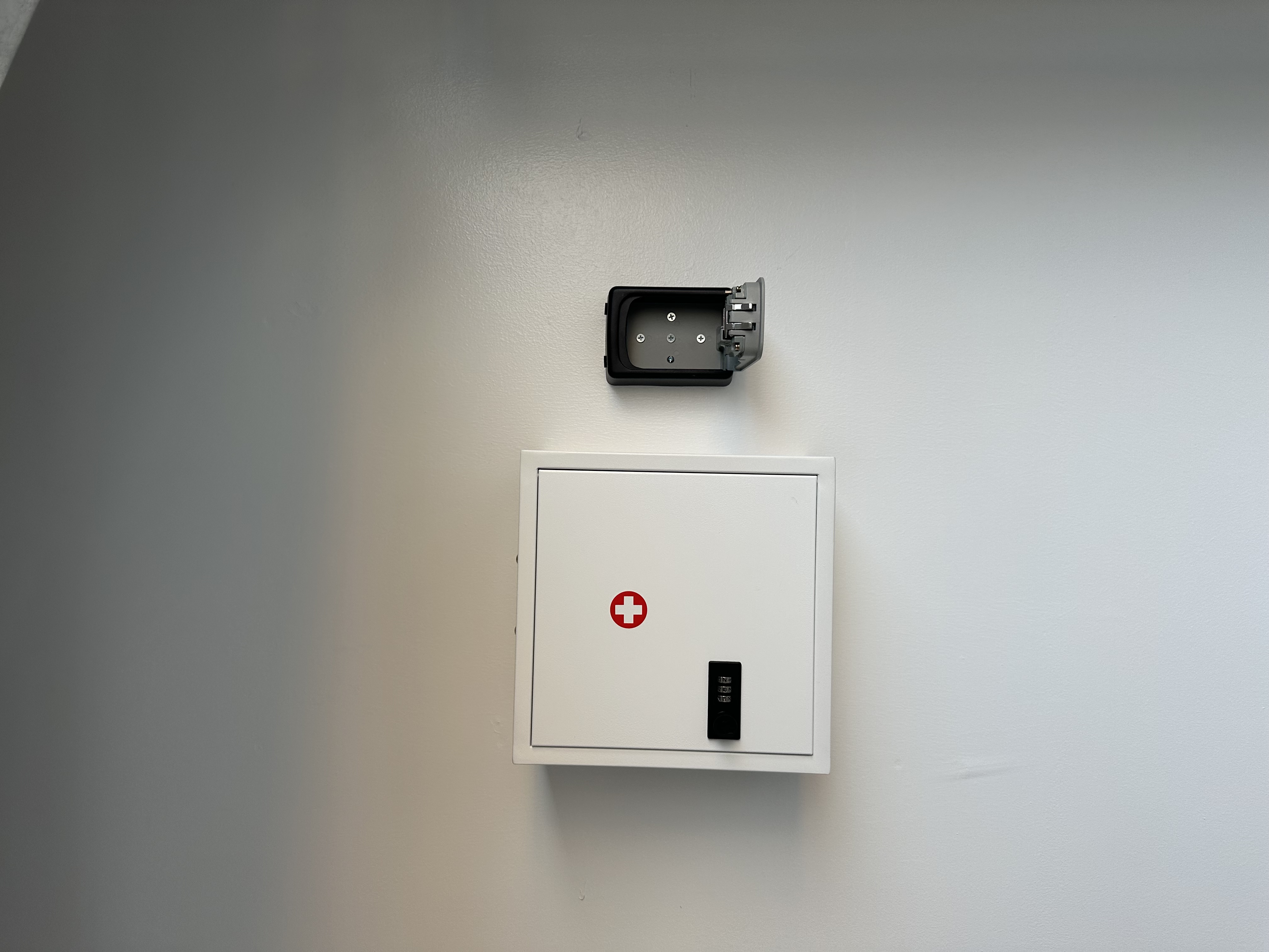 Keybox and first aid cabinet installation