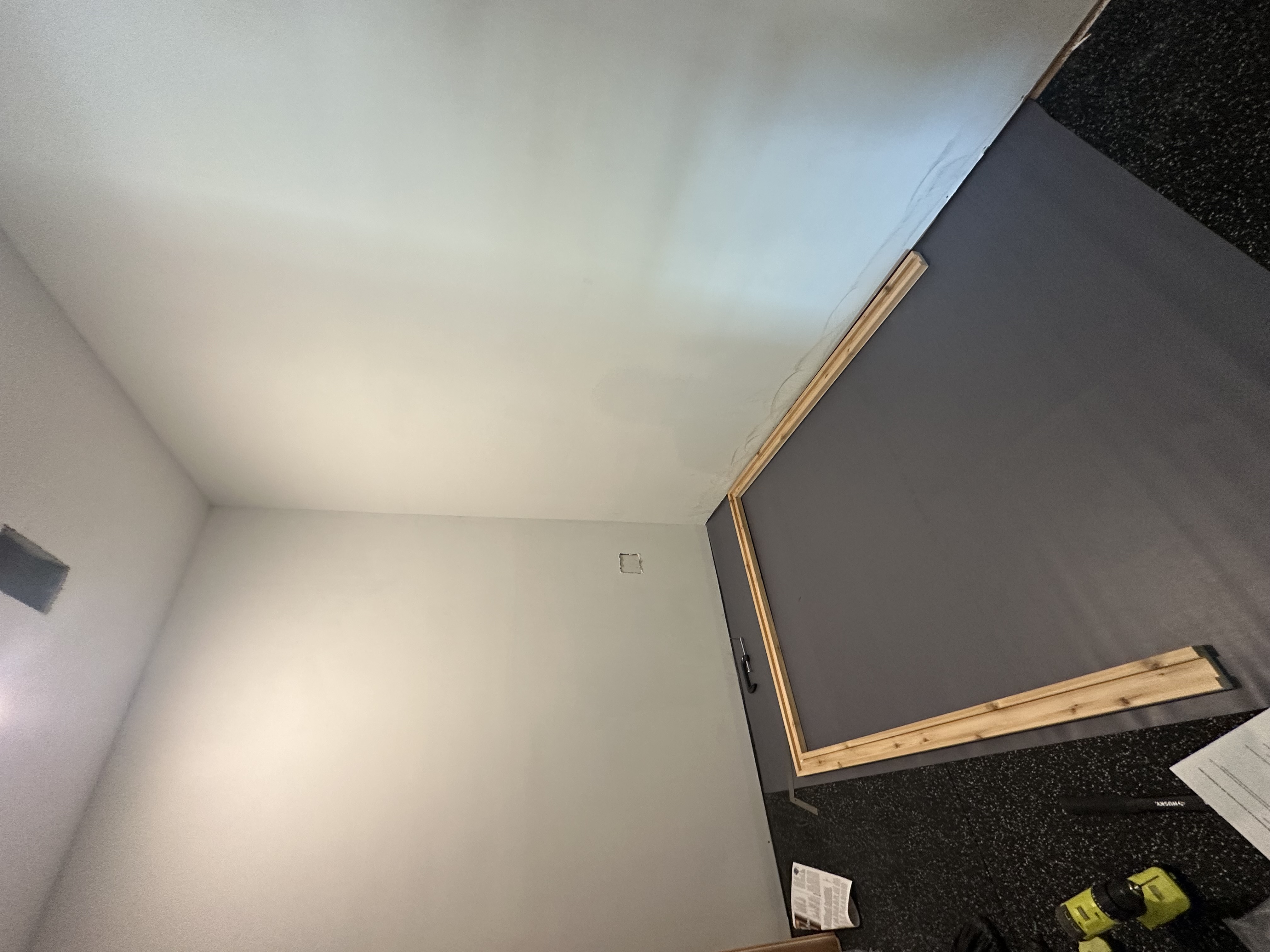 Wall before wainscoting